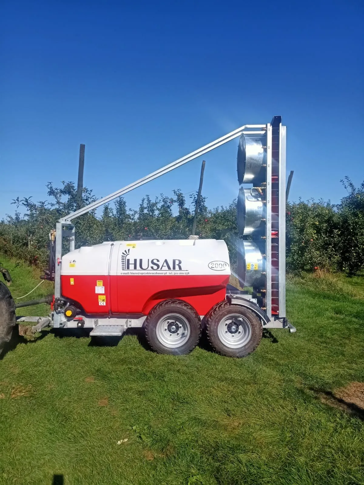Opryskiwacz sadowniczy Husar 3-wentylatorowy